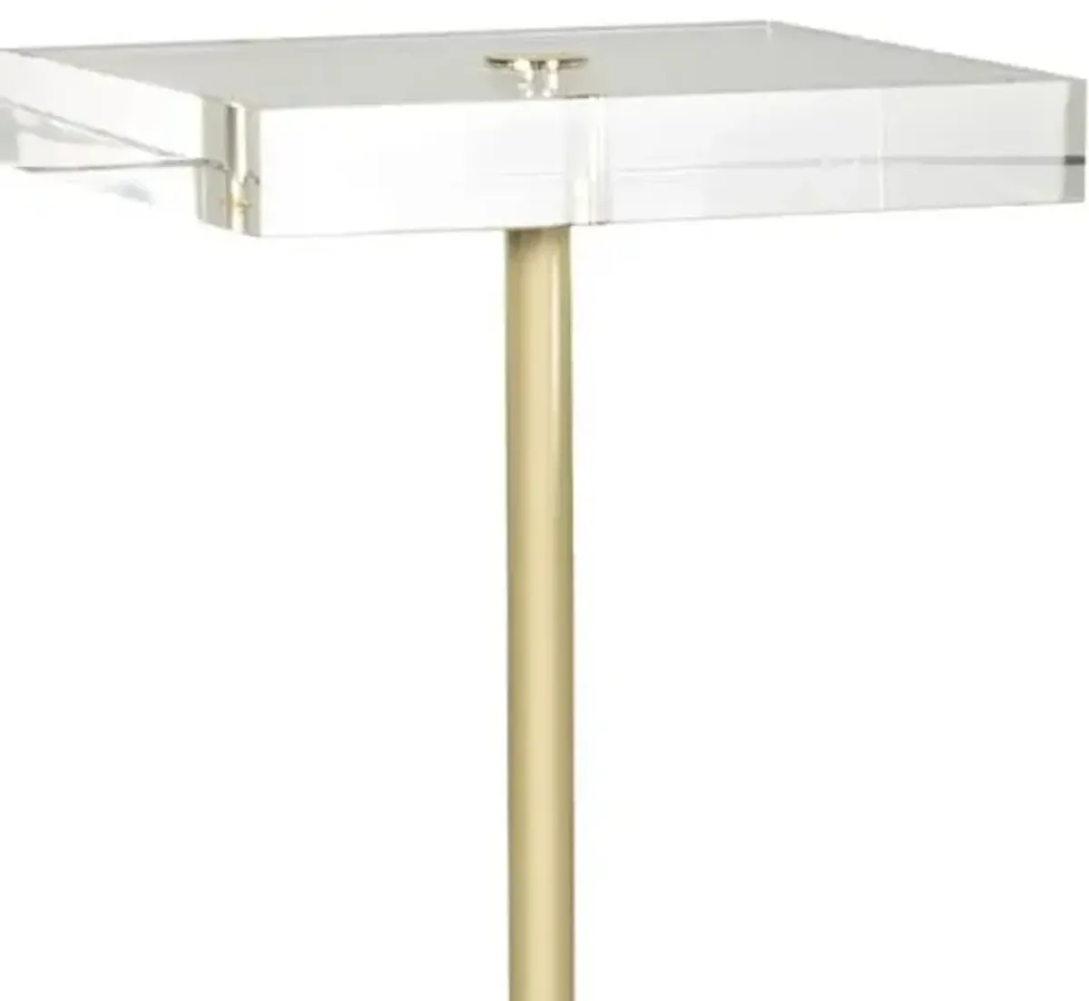 Adeline Accent Table - Gold/Crystal - Regina Andrew - 26Hx8Wx8D in