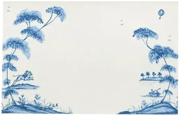Set of 12 Country Estate Place Cards - Delft Blue - Juliska
