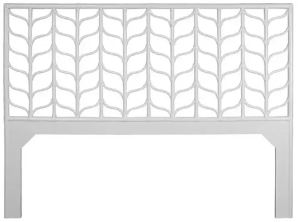Ivy Rattan Headboard - White