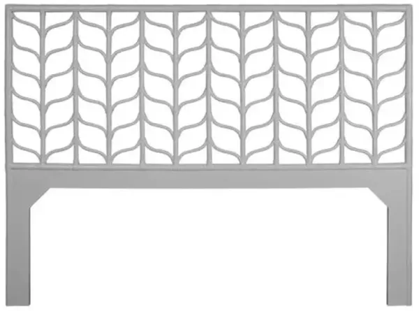 Ivy Rattan Headboard - Gray