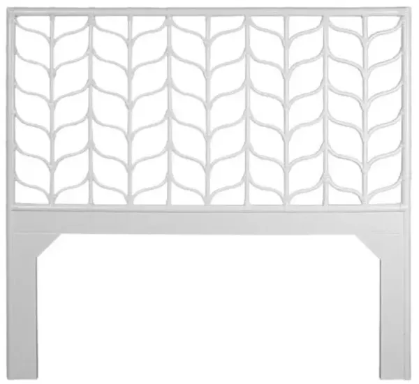 Ivy Rattan Headboard - White