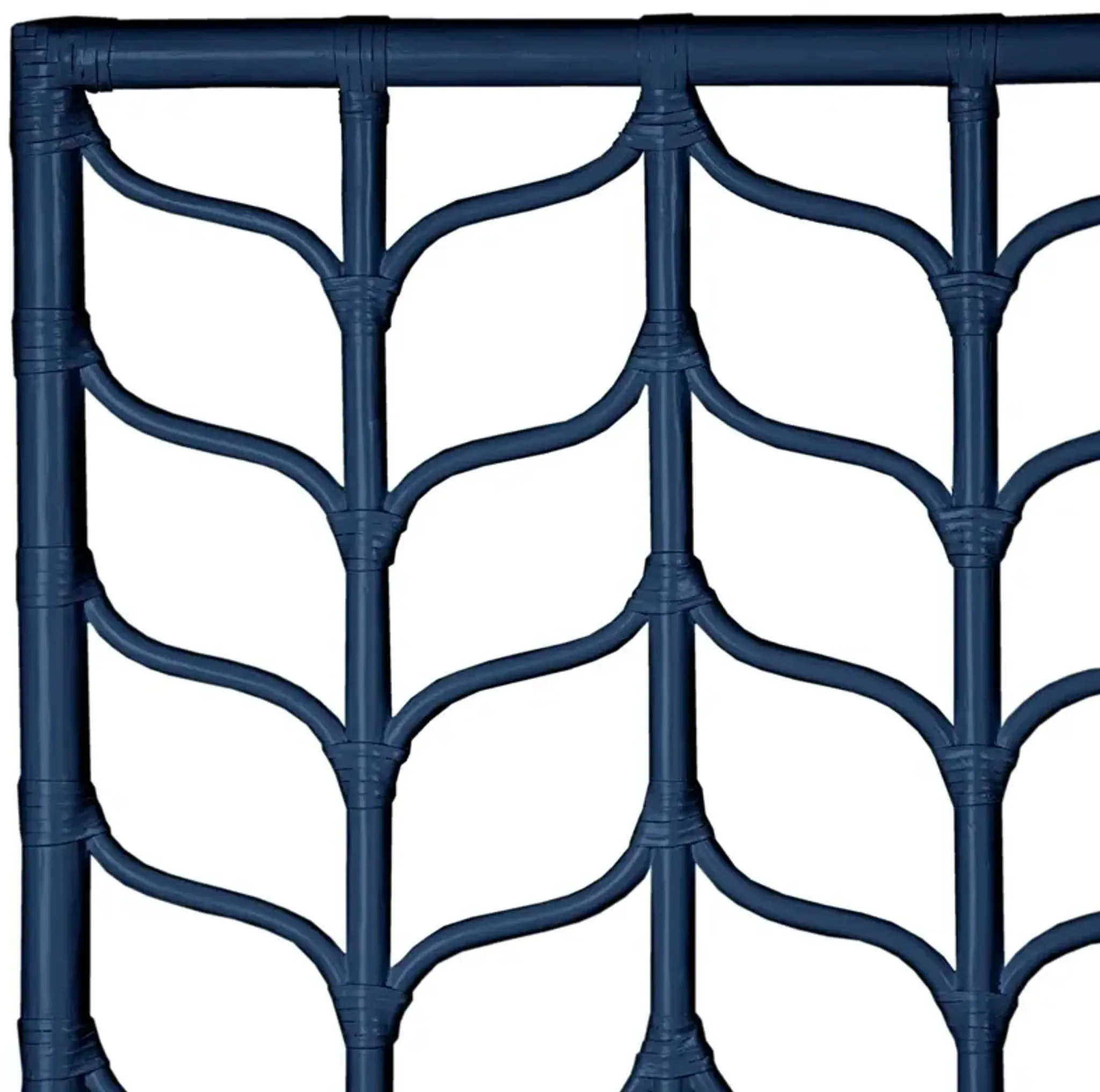Ivy Rattan Headboard Blue One Kings Lane | Furniture.com