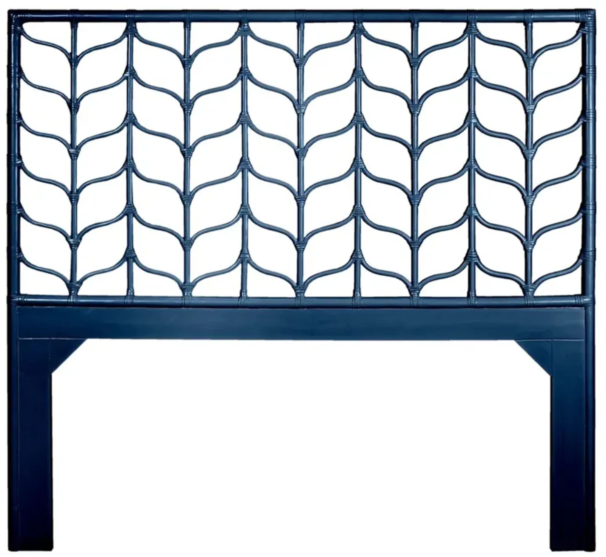 Ivy Rattan Headboard Blue One Kings Lane | Furniture.com