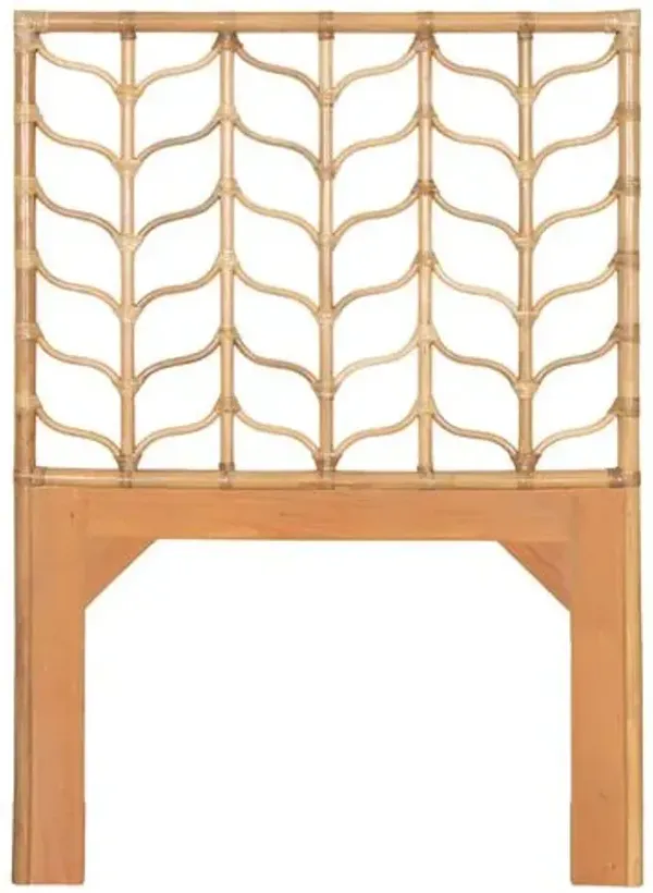 Ivy Rattan Headboard - Beige