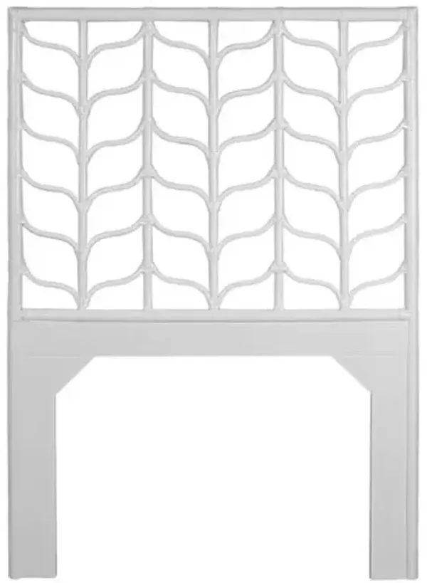 Ivy Rattan Headboard - White
