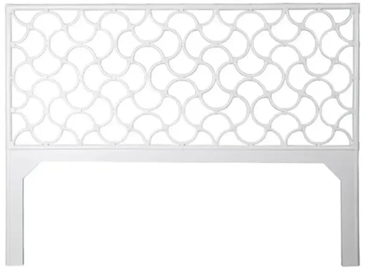 Mar Rattan Headboard - White