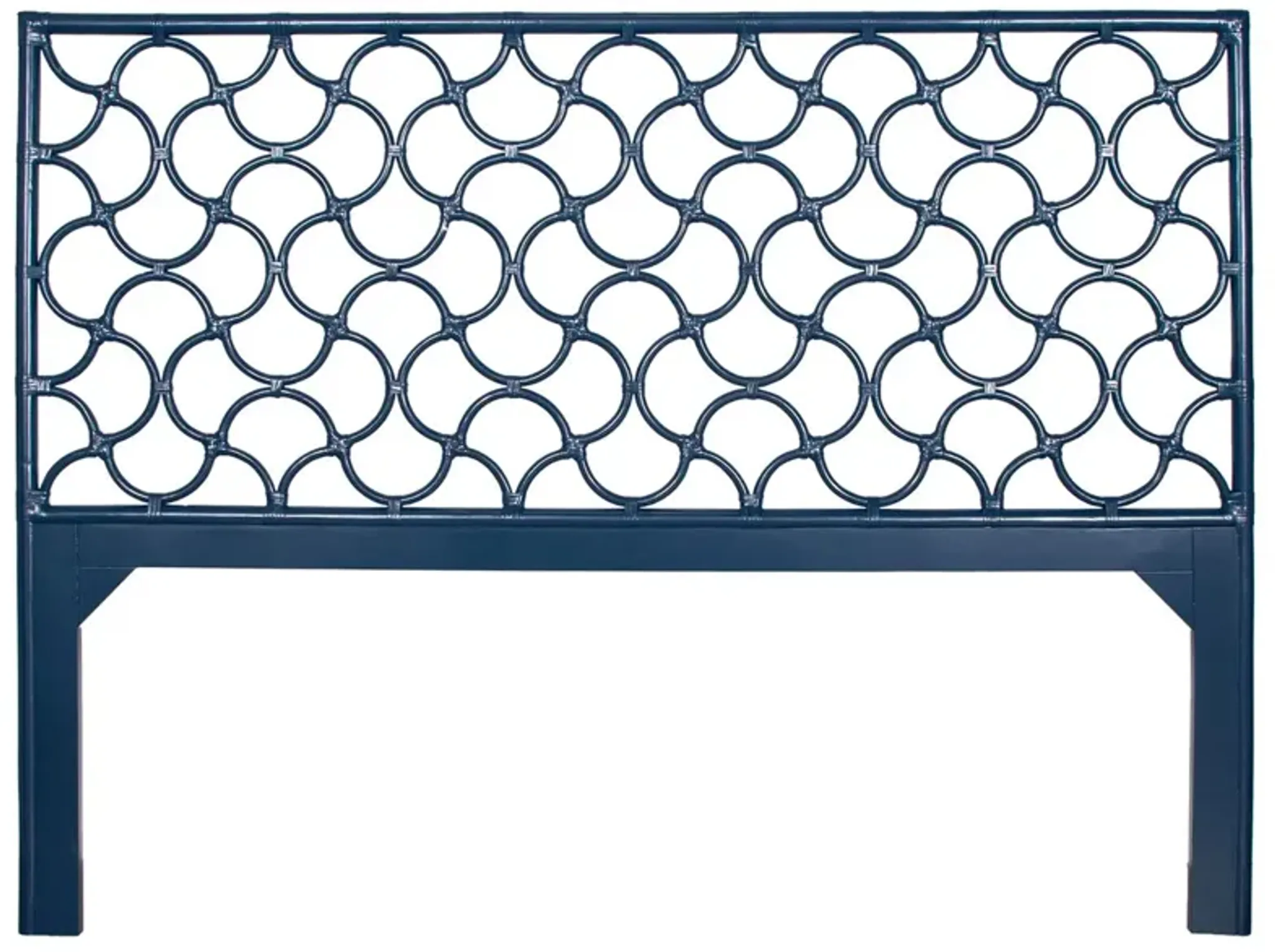 Mar Rattan Headboard Blue One Kings Lane | Furniture.com