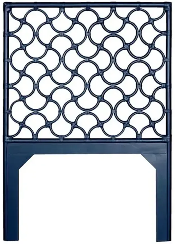 Mar Rattan Headboard - Blue
