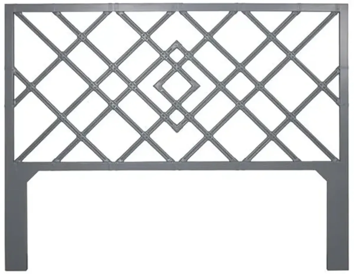 Darien Rattan Headboard - Gray