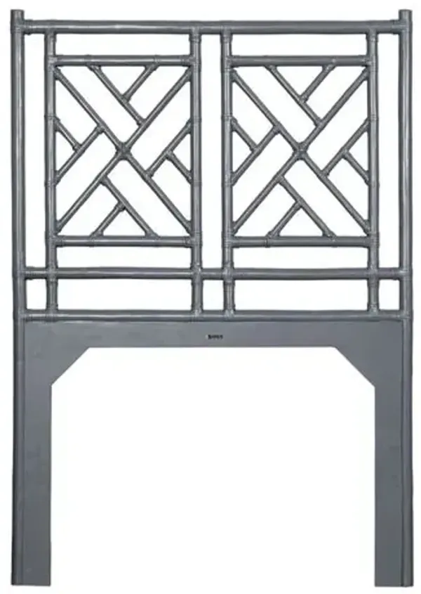 Chippendale Rattan Headboard - Gray