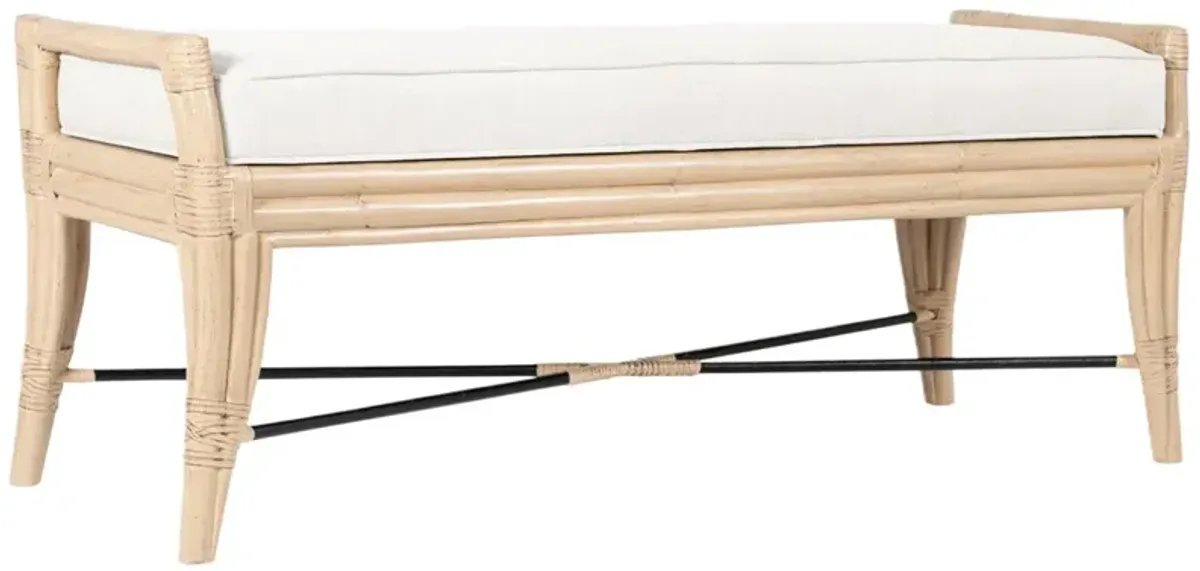 Malacca 52" Rattan Bench