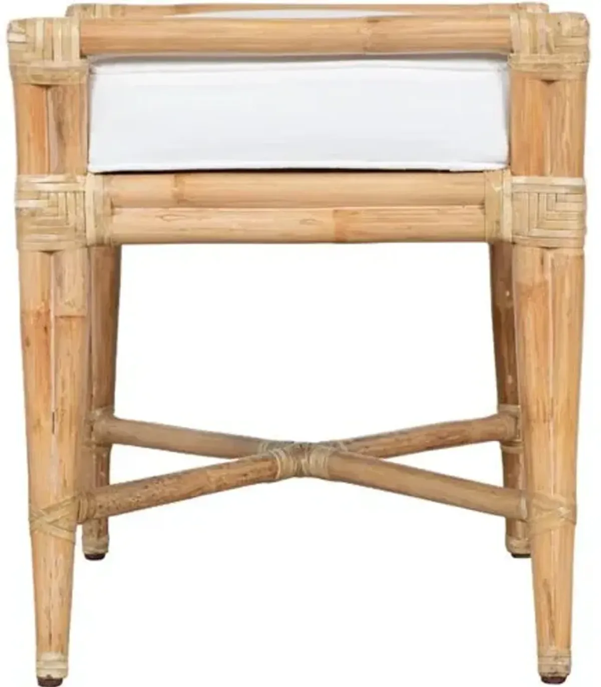 Malacca 24" Rattan Bench - Beige