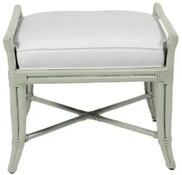 Malacca 24" Rattan Bench - Green