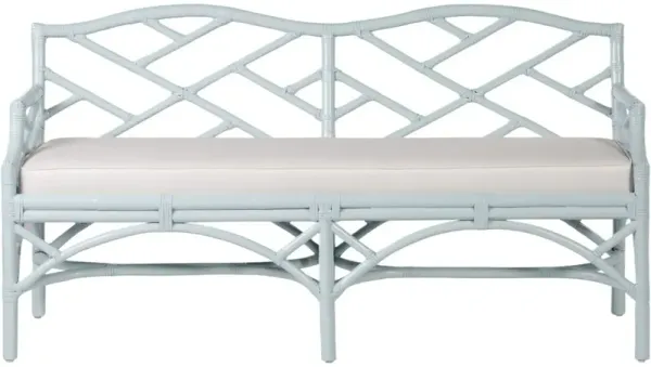 Chippendale Rattan Bench