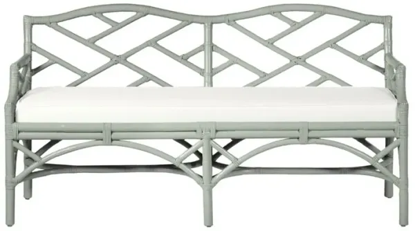 Chippendale Rattan Bench