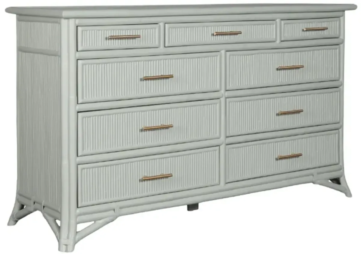Pencil Rattan 9-Drawer Dresser