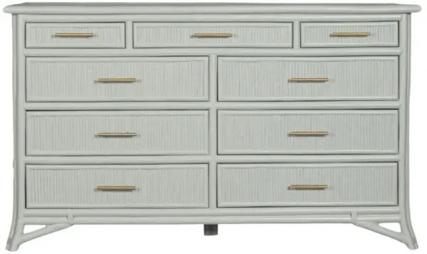 Pencil Rattan 9-Drawer Dresser