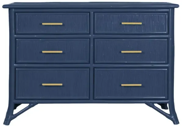 Pencil Rattan 6-Drawer Dresser