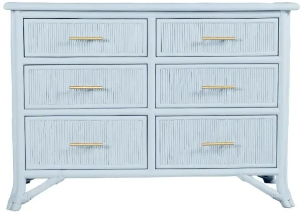 Pencil Rattan 6-Drawer Dresser