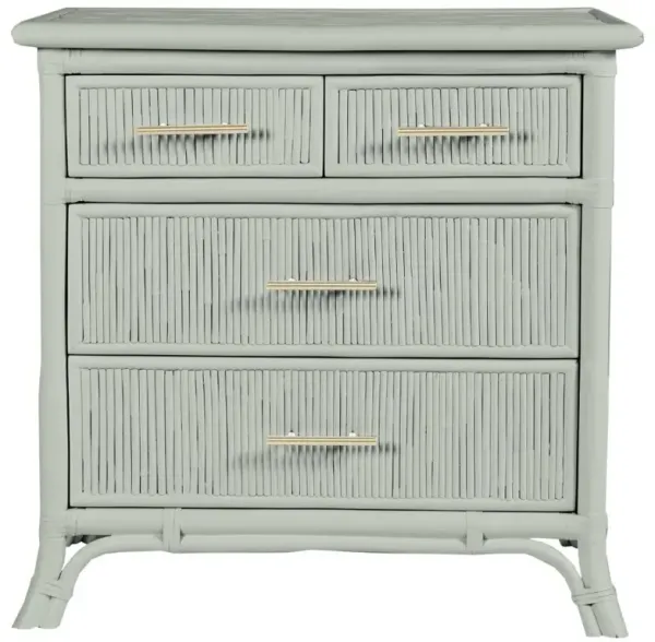 Pencil Rattan 4-Drawer Chest