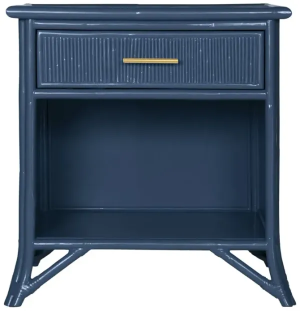 Pencil Rattan 1-Drawer Nightstand