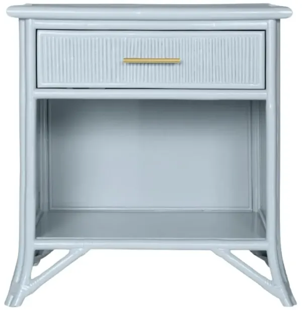 Pencil Rattan 1-Drawer Nightstand