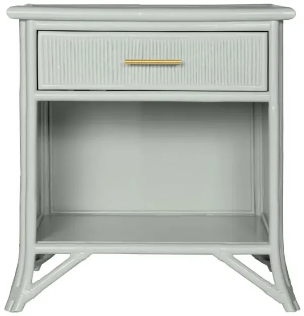 Pencil Rattan 1-Drawer Nightstand