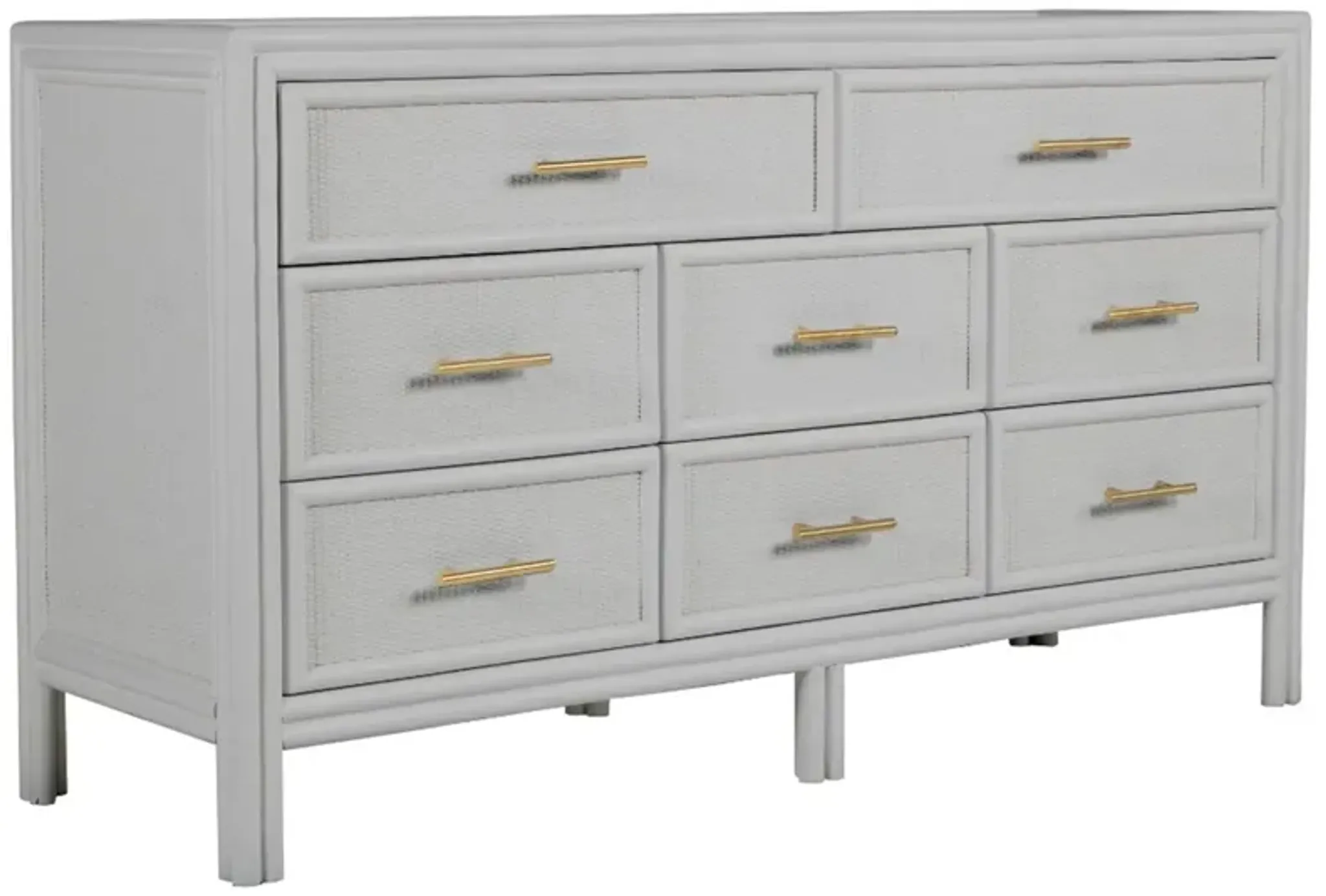 Bermuda Rattan 8 Drawer Dresser Gray One Kings Lane | Furniture.com