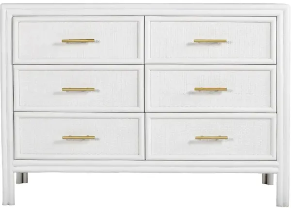 Bermuda Rattan 6-Drawer Dresser