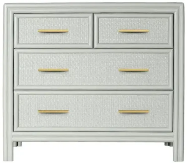 Bermuda Rattan 4-Drawer Chest - Green