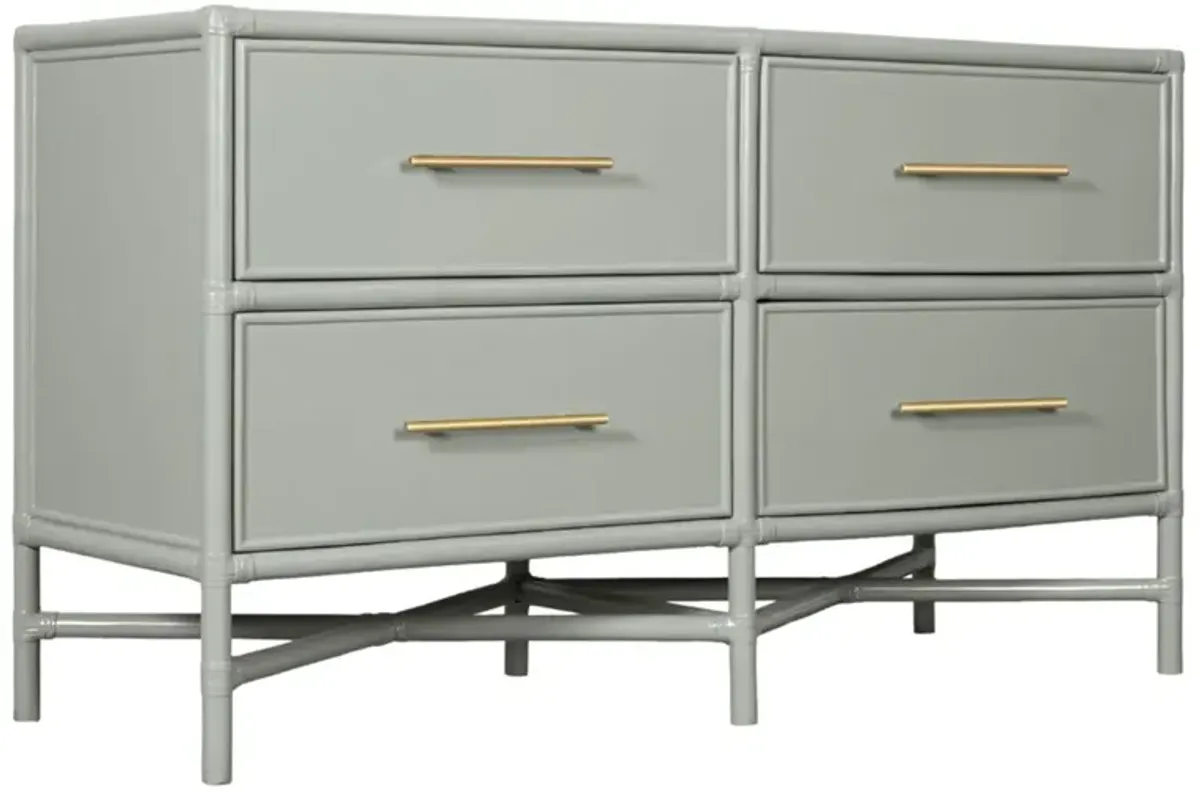 Verona Rattan 4-Drawer Dresser