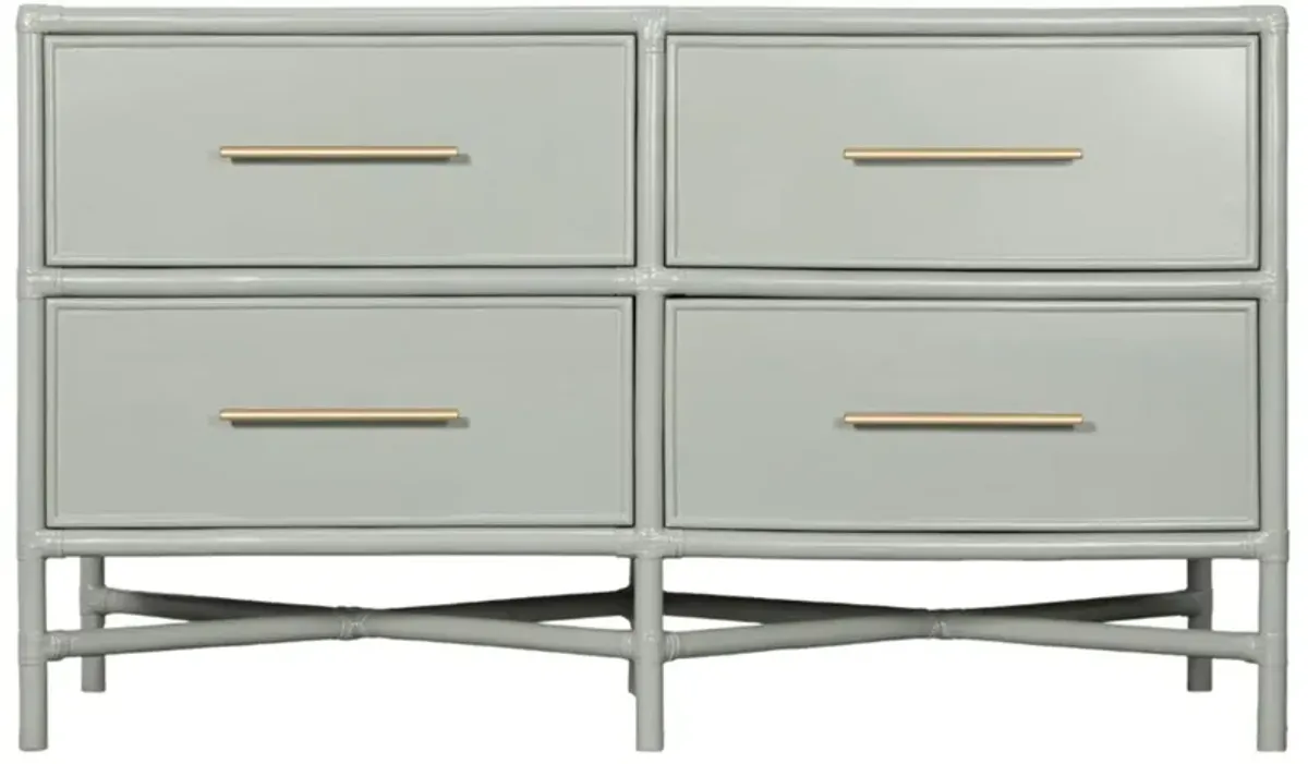 Verona Rattan 4-Drawer Dresser