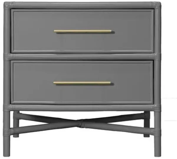 Verona Rattan 2-Drawer Nightstand