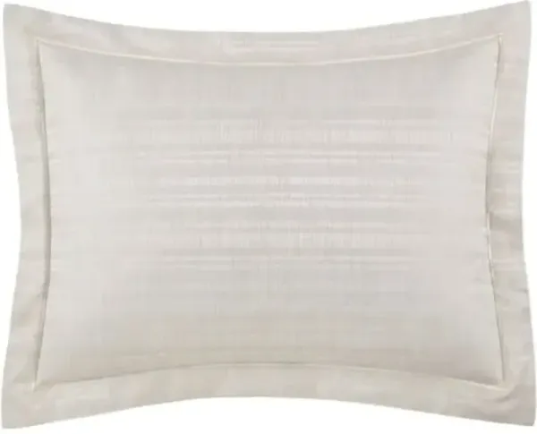 Biagio Jacquard Sham - Pearl - Peacock Alley - White