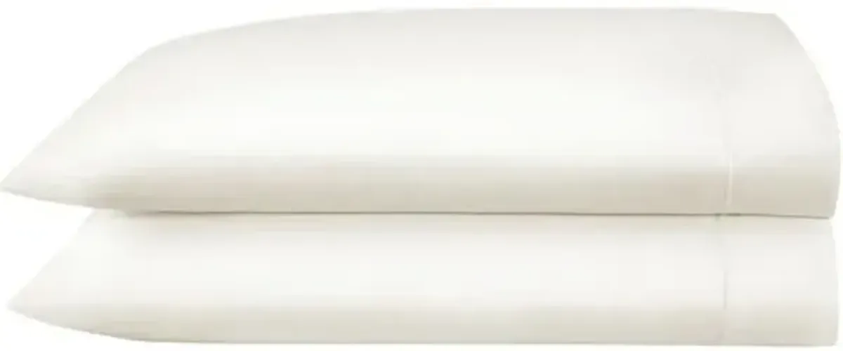 Boutique Percale Pillowcases - Ivory - Peacock Alley