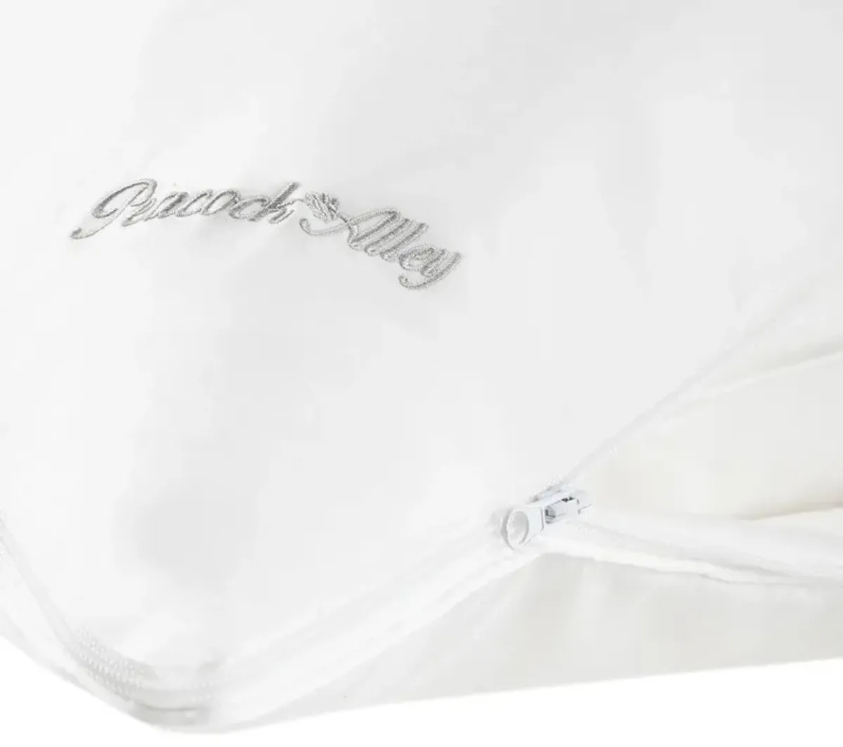 Silk Filled Pillow Enhancer, White