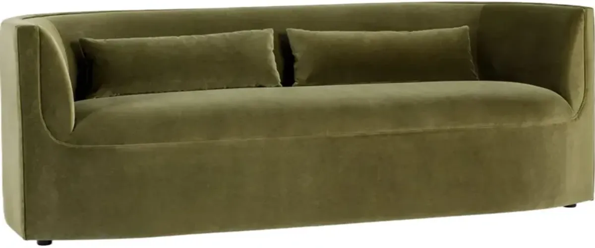 Eniko Performance Velvet Sofa, Balsam Green