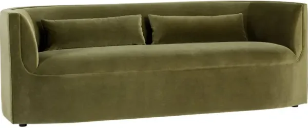 Eniko Performance Velvet Sofa, Balsam Green