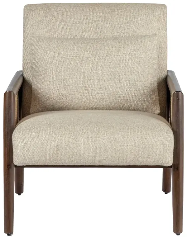 Tallis Cane Arm Chair, Natural Linen