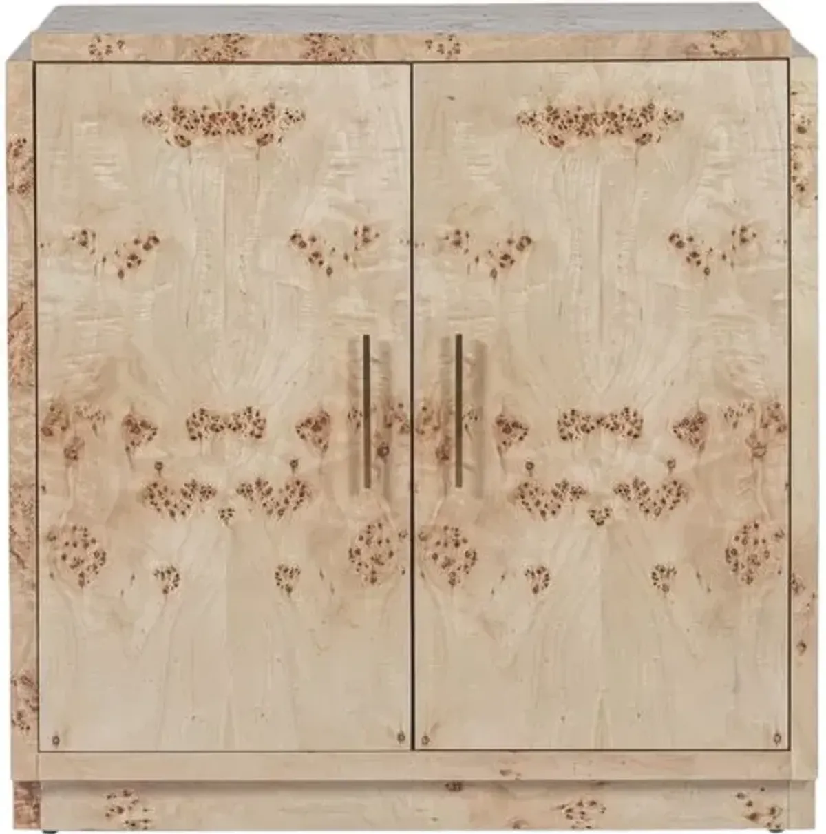 Jackson Burl 2-Door Cabinet - Tulsi Home - Beige