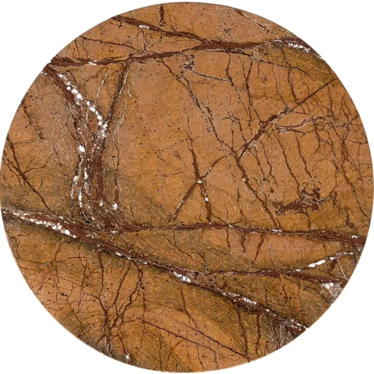 Posie Marble Drink Table - Tulsi Home - Brown