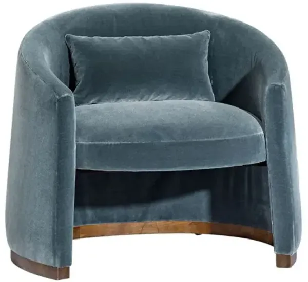Marlo Performance Velvet Chair - Teal - Tulsi Home - Blue