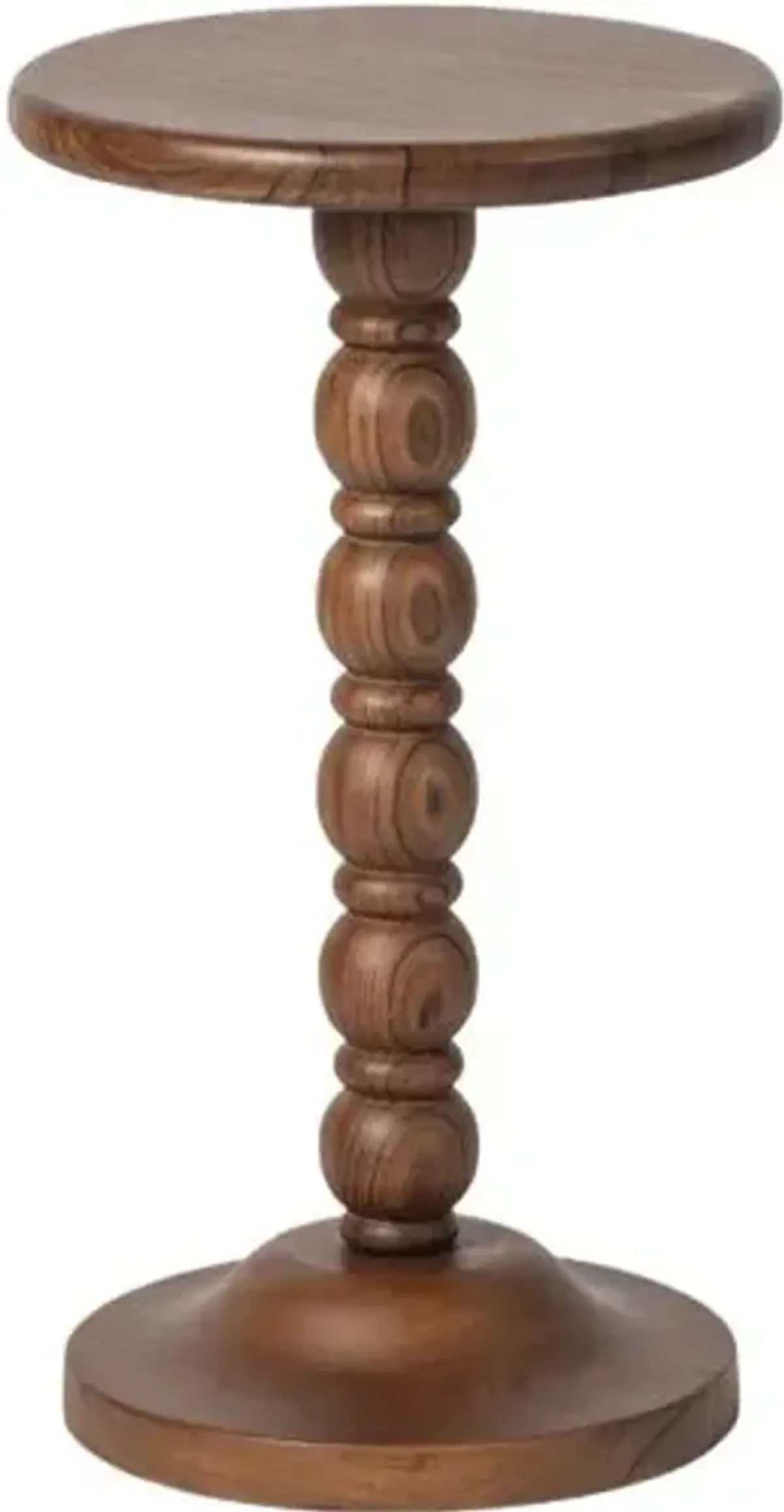 Thalyn Spindle Drink Table - Walnut - Tulsi Home - Brown