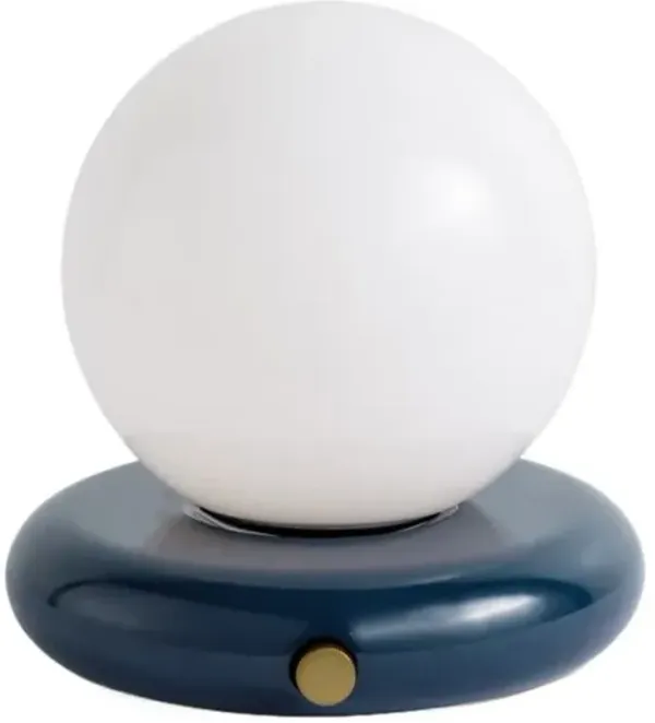 Otto Globe Table Lamp - Tulsi Home - Blue
