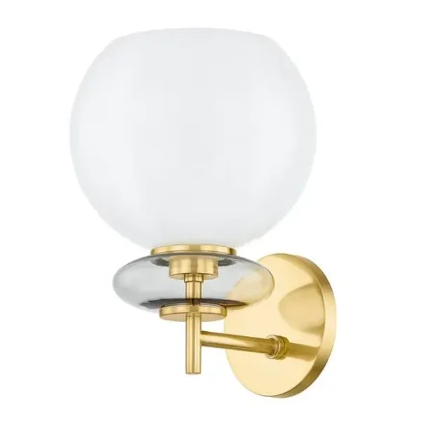 Radiance Wall Sconce - Cloud/Aged Brass - Gold