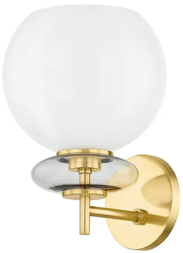 Radiance Wall Sconce - Cloud/Aged Brass - Gold