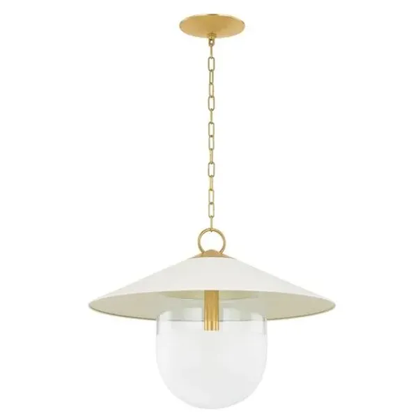 Kade Pendant - Aged Brass/Soft Cream - Multi