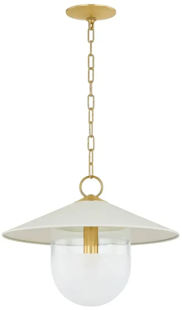 Kade Pendant - Aged Brass/Soft Cream - Multi