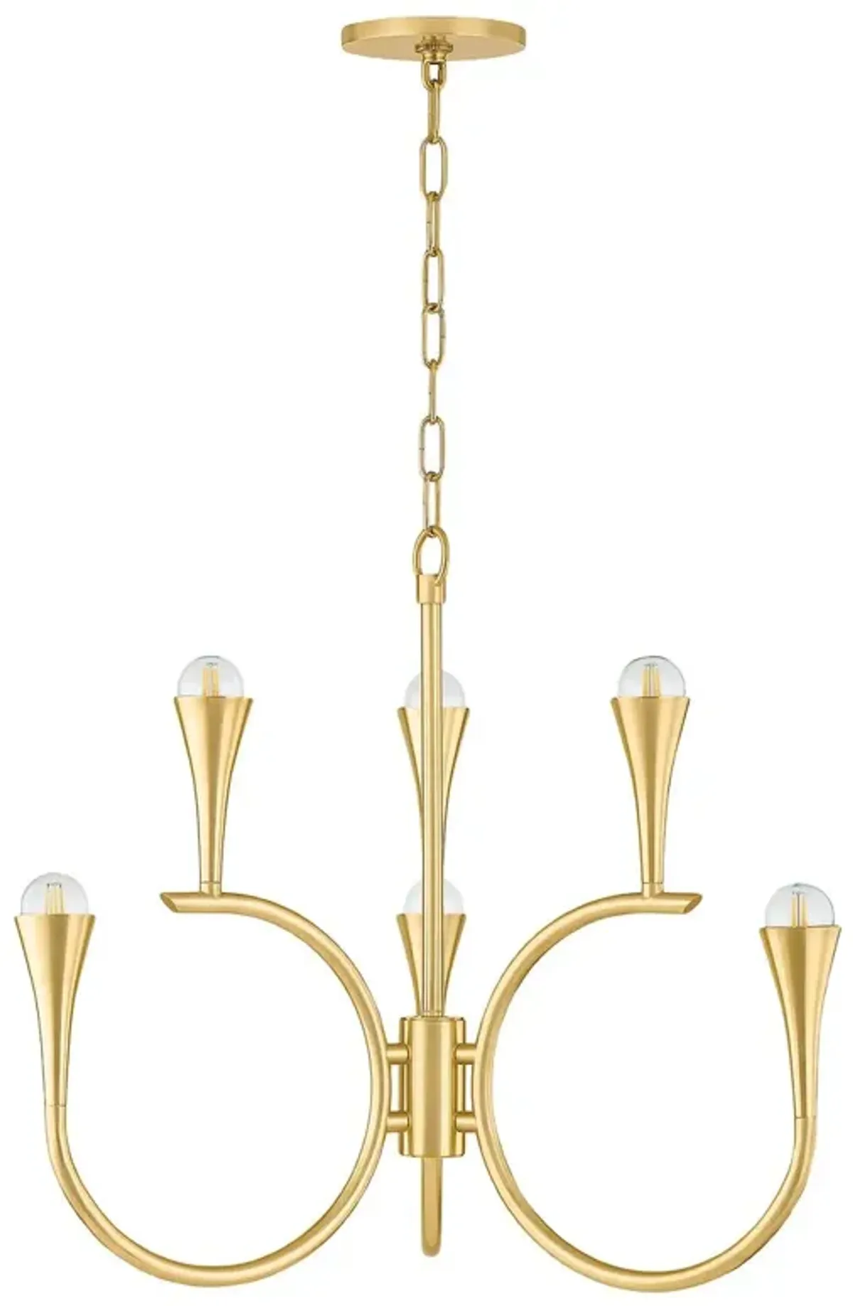Koda Chandelier - Vintage Gold Leaf