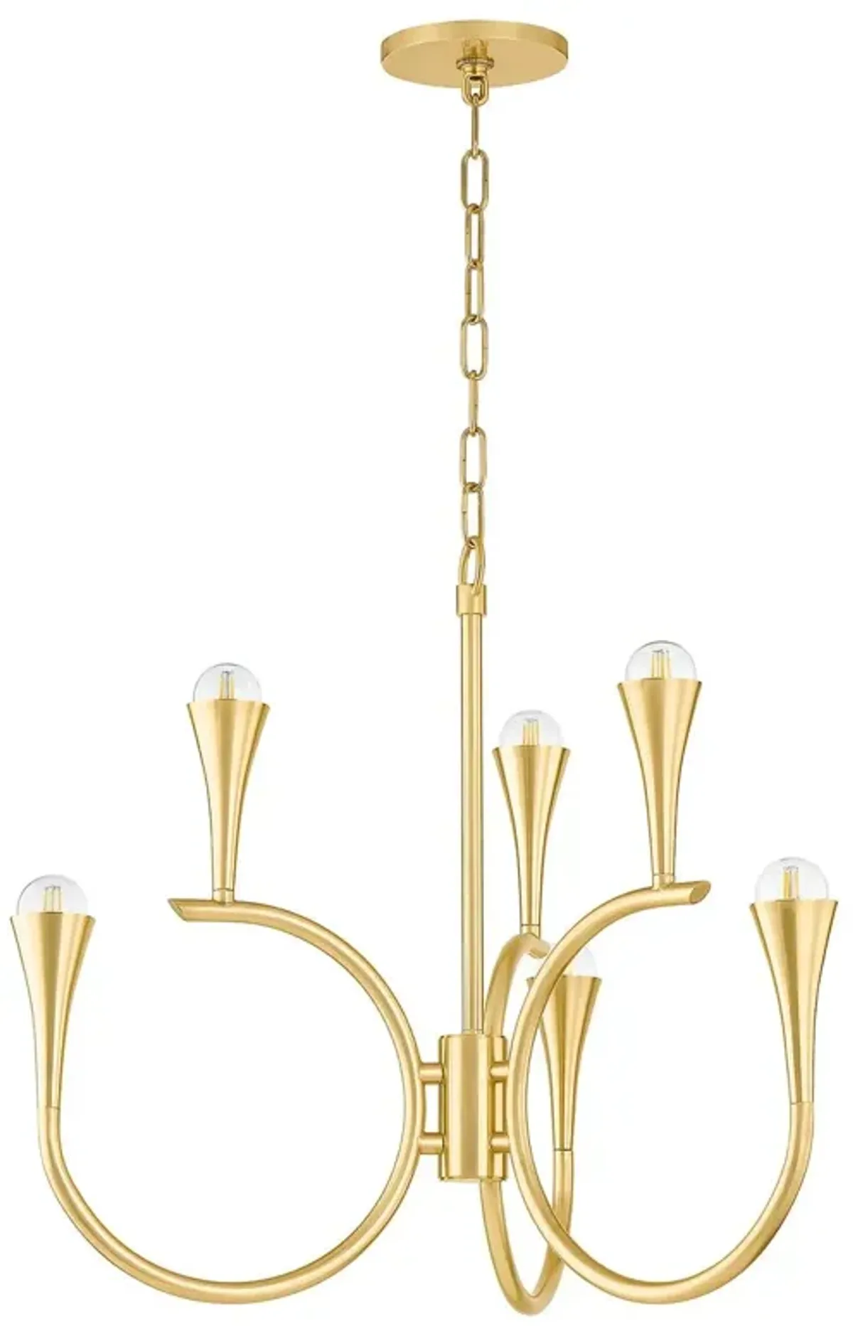 Koda Chandelier - Vintage Gold Leaf